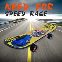 Jaspo Cruiser Longboard Concave Standard Skate Board For Kids Teens And Adults Surf Board Multi