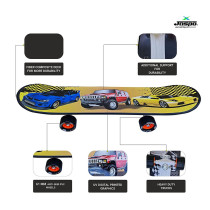 Jaspo Cruiser Longboard Concave Standard Skate Board For Kids Teens And Adults Surf Board Multi
