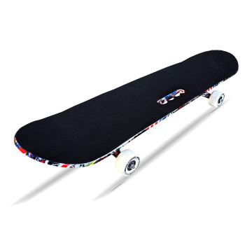 Jaspo Cruiser Longboard Concave Standard Skate Board For Kids Teens And Adults Surf Board Graffiti