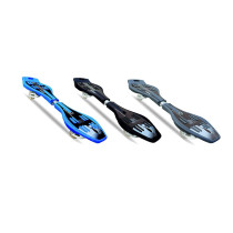 Jaspo Cruiser Waveboard Concave Standard Caster Board2 Wheel Pivoting Skateboard With 360Degree Casters Grey