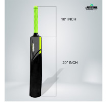 Jaspo Dominator Wooden Cricket T20 Bat Cricket Ball Wicket Set Bag Comfortable Rubber Grip Light Weight And Strong