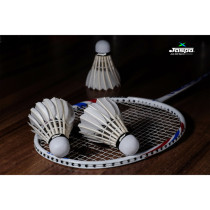 Jaspo Badminton Shuttlecock Advanced Goose Feather Shuttle Cork Pack Of 5 For For Indoor Outdoor Sports Training