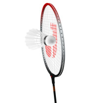 Jaspo Voyager Steel Aluminum Pair Of Rackets With Bag And 5 Feather Shuttle Corks Complete Badminton Set Outdoor Backyard Game