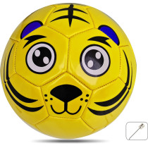 Jaspo Synthetic Leather Soccer Ball For Kids Size 3  Yellow