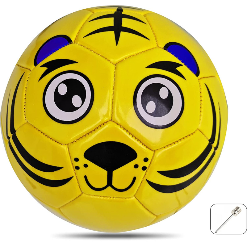 Jaspo Synthetic Leather Soccer Ball For Kids Size 3 Yellow