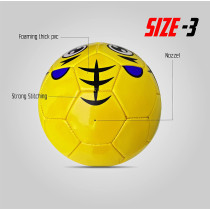 Jaspo Synthetic Leather Soccer Ball For Kids Size 3  Yellow