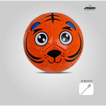 Jaspo Synthetic Leather Soccer Ball For Kids Size 3  Orange