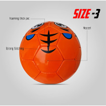 Jaspo Synthetic Leather Soccer Ball For Kids Size 3  Orange