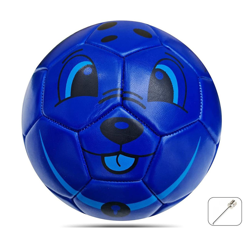 Jaspo Synthetic Leather Soccer Ball For Kids Size 3 Navy Blue