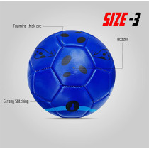 Jaspo Synthetic Leather Soccer Ball For Kids Size 3 Navy Blue