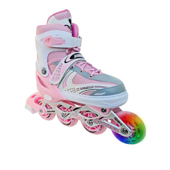 Jaspo Skates Shoes Pink Sparkle Inline Skates Pink Large