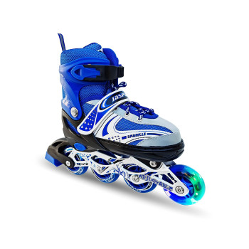 Jaspo Skates Shoes Blue Sparkle Inline Skates Blue Large