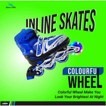 Jaspo Skates Shoes Blue Sparkle Inline Skates Blue Small