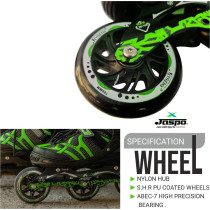 Jaspo Skates Shoes Radar Inline Skates Green Small