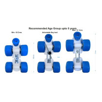 Jaspo Skates Shoes Baby Tenacity Fiber Roller Skates For Age Group Up To 5 Years Blue