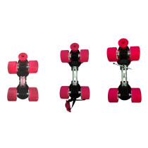 Jaspo Skates Shoes Adjustable Roller Skates Gripper Age Group 6 To 14 Years Pink