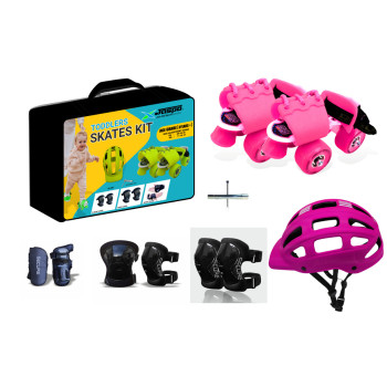 Jaspo Skates Shoes Junior Skates Combo For Up To 5 Years Pink