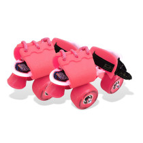 Jaspo Skates Shoes Corby Junior Fiber Roller Skates For Age Group Up To 5 Years Pink