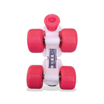 Jaspo Skates Shoes Corby Junior Fiber Roller Skates For Age Group Up To 5 Years Pink