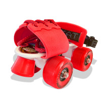 Jaspo Skates Shoes Baby Tenacity Fiber Roller Skates For Age Group Up To 5 Years Red