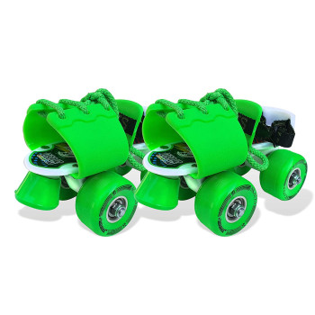Jaspo Skates Shoes Corby Junior Fiber Roller Skates For Age Group Up To 5 Years Green