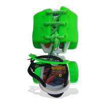Jaspo Skates Shoes Corby Junior Fiber Roller Skates For Age Group Up To 5 Years Green