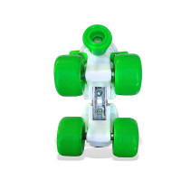 Jaspo Skates Shoes Corby Junior Fiber Roller Skates For Age Group Up To 5 Years Green