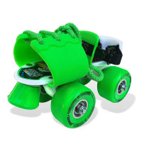 Jaspo Skates Shoes Corby Junior Fiber Roller Skates For Age Group Up To 5 Years Green