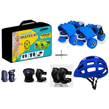 Jaspo Skates Shoes Junior Skates Combo For Up To 5 Years Blue