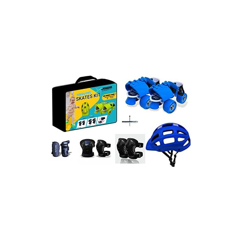 Jaspo Skates Shoes Junior Skates Combo For Up To 5 Years Blue