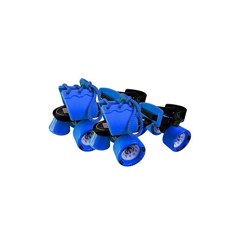 Jaspo Skates Shoes Adjustable Roller Skates Gripper Age Group 6 To 14 Years Blue