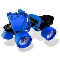Jaspo Skates Shoes Adjustable Roller Skates Gripper Age Group 6 To 14 Years Blue