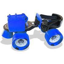 Jaspo Skates Shoes Adjustable Roller Skates Gripper Age Group 6 To 14 Years Blue