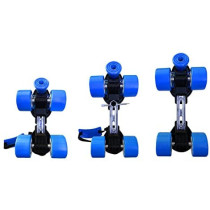 Jaspo Skates Shoes Adjustable Roller Skates Gripper Age Group 6 To 14 Years Blue