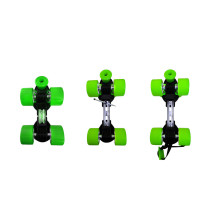 Jaspo Skates Shoes Adjustable Roller Skates Gripper Age Group 6 To 14 Years Green