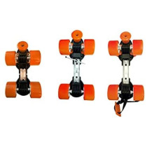 Jaspo Skates Shoes Adjustable Roller Skates Gripper Age Group 6 To 14 Years Orange