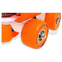 Jaspo Skates Shoes Corby Junior Fiber Roller Skates For Age Group Up To 5 Years Orange