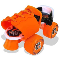 Jaspo Skates Shoes Corby Junior Fiber Roller Skates For Age Group Up To 5 Years Orange