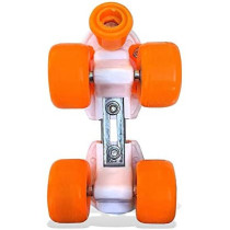 Jaspo Skates Shoes Corby Junior Fiber Roller Skates For Age Group Up To 5 Years Orange