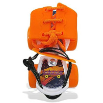 Jaspo Skates Shoes Corby Junior Fiber Roller Skates For Age Group Up To 5 Years Orange