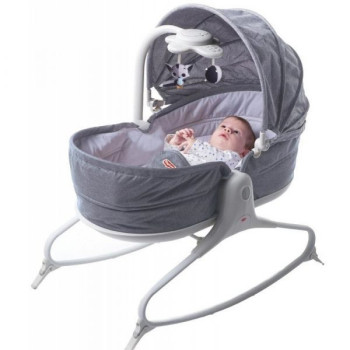 Tiny Love 3 In 1 Rocker Napper Grey Cozy With Canopy