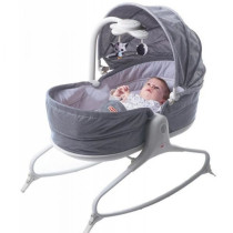 Tiny Love 3 In 1 Rocker Napper Grey Cozy With Canopy