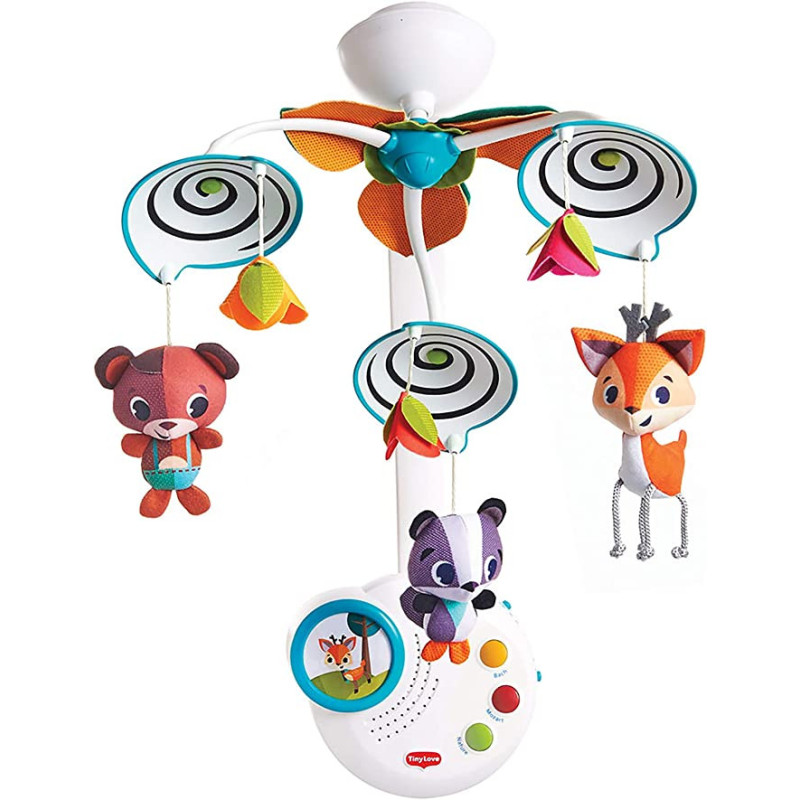 Tiny Love Classic Crib Musical Mobile Developmental Cot Mobile Newborn Mobile Suitable From Birth 3 Melodies Into The Forest