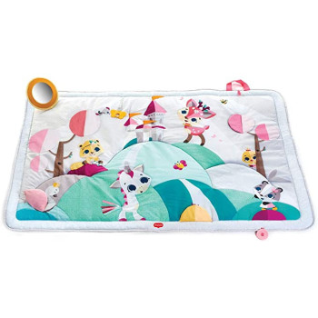 Tiny Love Super Mat Large Activity Play Mat With Mirror Teething Ring Mask Set Suitable From Birth 150 X 100Cm