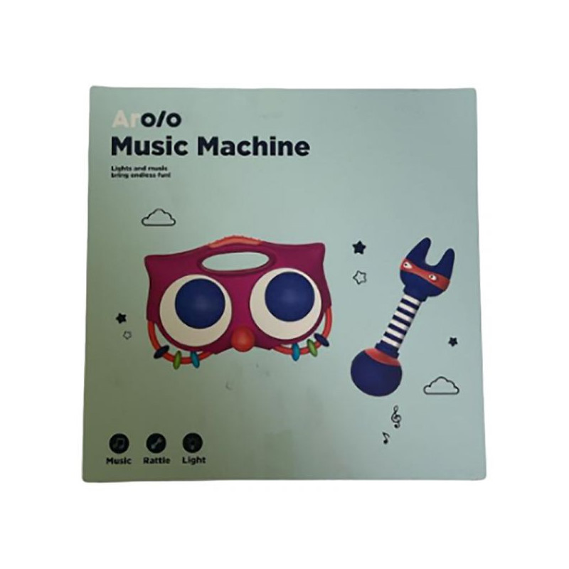Arolo Baby Player Rattle Owl Music Box