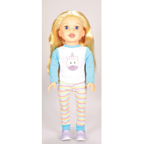 Softbodied Girl Doll Lilybeth Sleepover Set