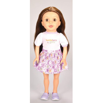 Softbodied Girl Doll Caucusian Travel Set