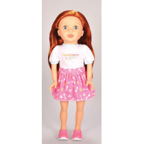 Softbodied Girl Doll Cassidy Travel Set