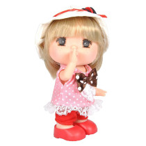 Gege Vinylbodied Mini Blonde Girl Doll 6 Pink