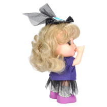 Gege Vinylbodied Mini Blonde Girl Doll 6 Purple